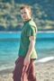 Men's Green Judge Collar Short Sleeve Slim Fit Shirt - 3