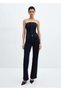 Denim Strapless Jumpsuit - 2