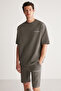 Colombia Men's 2 Piece Set Comfort Fit Polarless Embroidered Gray Tracksuit Set - 4