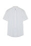 Men's Shirt - White Striped, Regular Fit Tmnss24Go00085
