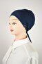 Lace-Up Combed Cotton Bonnet Adjustable with Back Lacing Hijab Headscarf Scarf Shawl Turban Inner Bonnet - 3