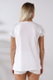 Casual Crew Neck T-Shirt 21256 WHITE - 4