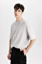 Men's Gray T-Shirt - X3926Az/Gr184 - 4