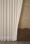 Thin Striped Slub Tulle Cream Pleatless