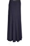 Women's Bensu Large Size Sandy Cross Unlined Navy Blue Skirt - 3