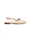 Park Moda Nude Beige Straw Rhinestone Stylish Comfortable Pointed Toe Open Back Summer Slippers Sandals Shoes - 3