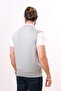 Woolen Sleeveless Knitwear Sweater Light Gray - 4