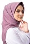 وشاح من حرير المدينة الفاخر بنسبة 100% مستورد باللون الليلكي - 2