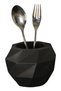 Countertop Cutlery Decorative Upright Cutlery Holder Cylinder Cutlery Black Color Model 20