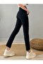 Women's Black High Waist Comfort Lycra Mom Jeans Pants - 6