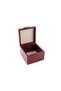 Moena Studio Decorative Crocodile Patterned Small Size Claret Red Color Faux Leather Box - 5