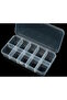 3 Pieces 10 Compartments Transparent Organizer with Lid Jewelry, Bead Box Organizer Box - 2