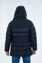 Men's Long Detachable Hooded Padded Wind Resistant Water Repellent Puffer Jacket 9712 - 3