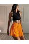 Women's Orange Loose fit Fit Sports skort, White - 4