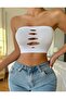 Strapless Low-Cut Sexi Crop Blouse - Camisole Fabric Bustier