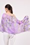 Voile Silk Scarf| 55x180 cm| Van Gogh Almond Flower Purple| Nomads Felt - 2