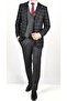 Crt562 2023-مزيج منقوش بدلة Slimfit /رمادي/48 مقاس - 6 Drop - 5