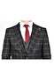 Crt562 2023-مزيج منقوش بدلة Slimfit /رمادي/48 مقاس - 6 Drop - 8