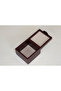 Moena Studio Decorative Crocodile Patterned Small Size Brown Faux Leather Box - 4