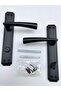 Luxury Hazal Mirrored Door Handle (WC-Bathroom) Matte Black - Right Hand Opening - 2