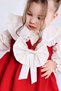 Girl's Plug-in Ribbon Dress and Baby Collar Shirt Set (WIDE FIT) April 23 Dress - 3