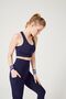 Navy Blue High Waist Double Pocket Recovery Sports Leggings - 3