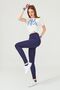 Navy Blue High Waist Double Pocket Recovery Sports Leggings - 4