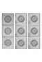Placemat Special Embroidery Design Square Plate Sun Table and Presentation Set Dowry Rack Gray - 4