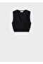 Ribbed cropped blouse - 3