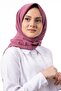 وشاح من حرير المدينة الفاخر بنسبة 100% مستورد باللون الوردي
