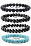 Set of 4 Natural Stone Bracelets - 2