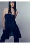 Denim Strapless Jumpsuit - 5