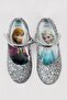 Elsa Girl's Sequin Silver Color Ballet Flats - 4
