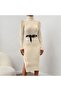 Turtleneck Knitwear Dress - 4