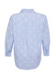 Blue Striped Floral Cotton Woven Plus Size Shirt TBBSS24AX00038 - 8