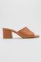 Genuine Leather Single Band Women's Slippers - 5