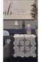 American Service Square Plate and Runner Kitchen Set for 6 People Flower Set Table Presentation Set Dowry Box Cream - 4