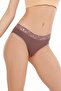 Women's Ribbed Lace Detailed Slip Panties 5 Pack Set - 5