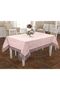 French Guipure Lace Luxurious Velvet Tablecloth - 3