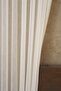 Thin Striped Slub Tulle Cream Pleatless - 2