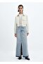 Long Denim Skirt - 2