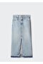 Long Denim Skirt - 3