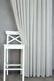 Linen Tulle Curtain Gray 1-2.5 Medium Frequent Battery