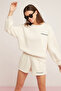 Modest Sandra Women's Cotton Fleece Inside Soft Printed Round Neck Comfort Vanilla Sweatshirt - 5