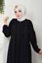 Women's Pleated Hijab Cap with Pockets - 3