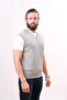 Woolen Sleeveless Knitwear Sweater Light Gray - 3