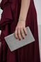 Silver Satin White Stone Evening Dress Thin Model Women's Bag