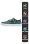 Women's Vegan Leather Multicolored Sneakers - The Forest Always Whispers Design - 7