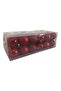 Christmas Ornament Pine Tree Ball 36 Pieces Christmas Globe 6 Cm Red Color - 2