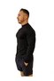 Black Active Pressure Men's Training T-Shirt, Running Fitness Weight Anti-Sweat T-Shirt - 3